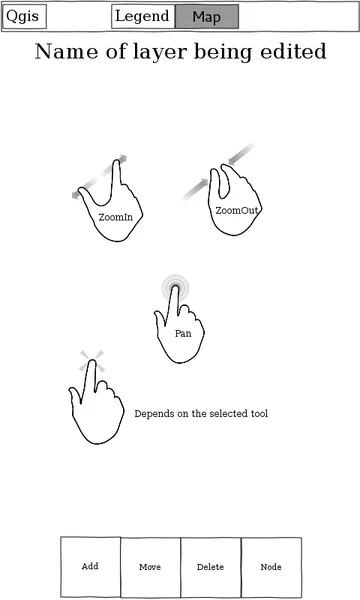 UX mockup for the first QML based app
