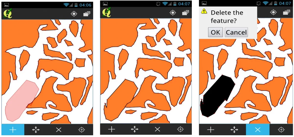 Screenshots of the first QML based UI