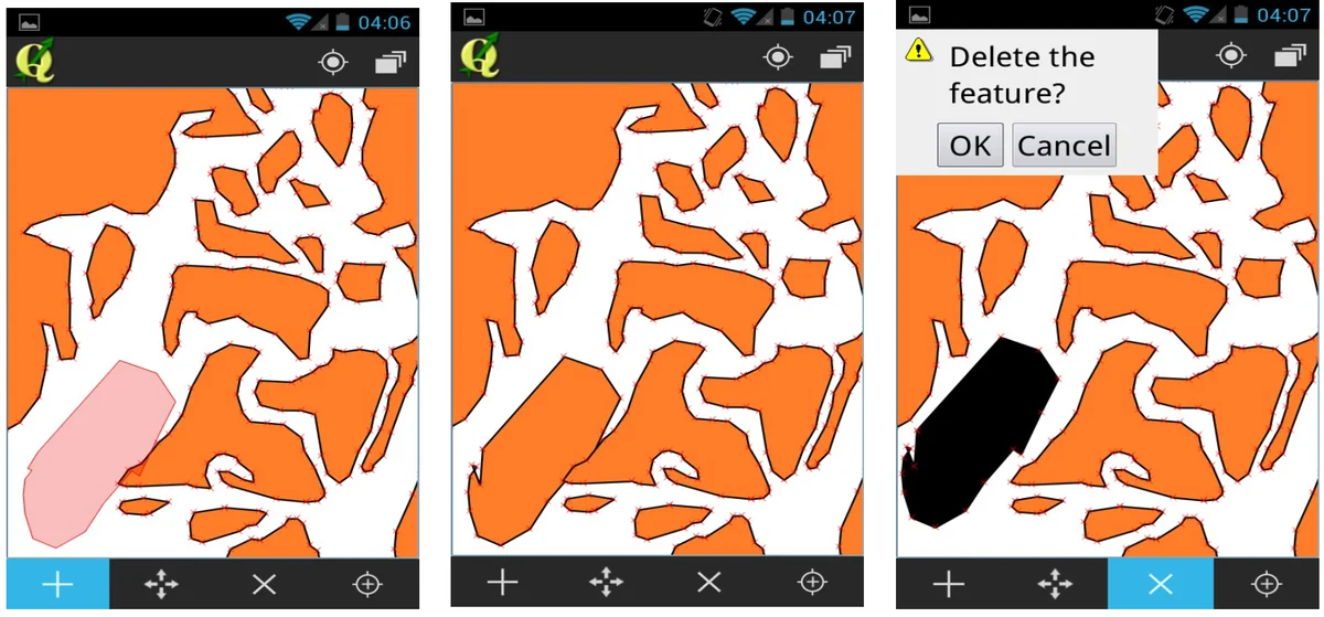 Screenshots of the first QML based UI